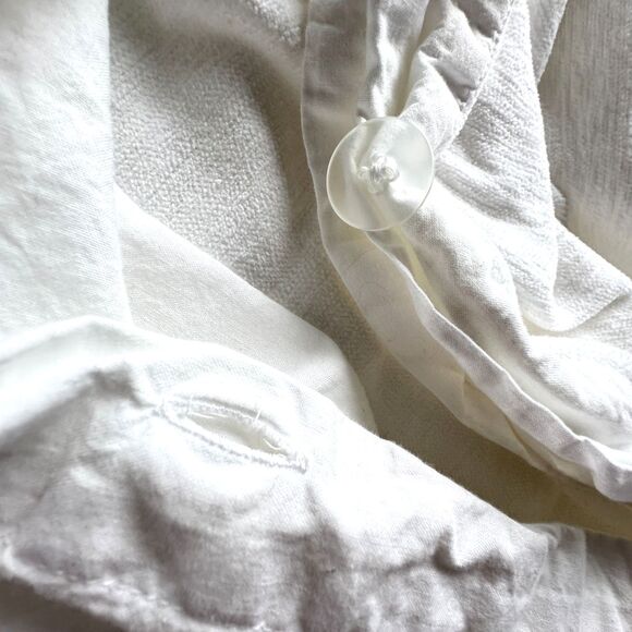Pottery Barn Cozy Cloud Duvet Cover White Cotton Chenille Size Full/Queen Luxe - Picture 5 of 10